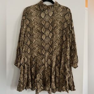 Zara Snakeskin Dress